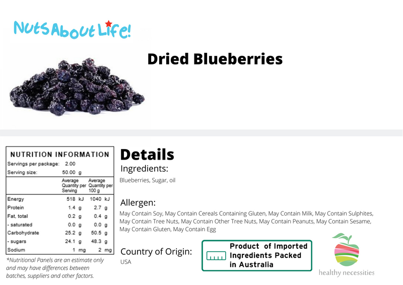 Dried Blueberries